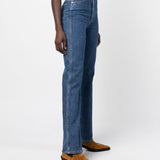 Jeans Danielle a vita alta in blu Khaite - donna 