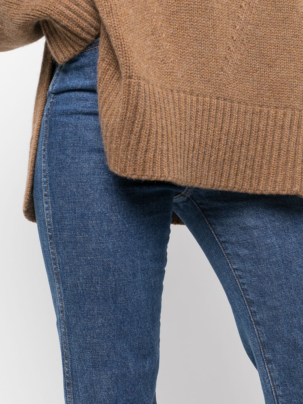 Jeans Danielle a vita alta in blu Khaite - donna 