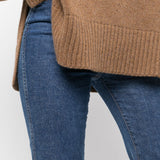 Jeans Danielle a vita alta in blu Khaite - donna 