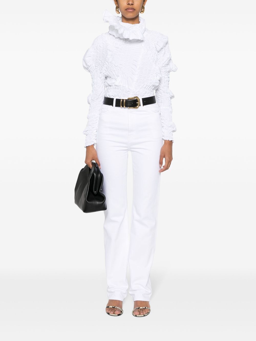 Jeans dritti Danielle in bianco Khaite - donna 