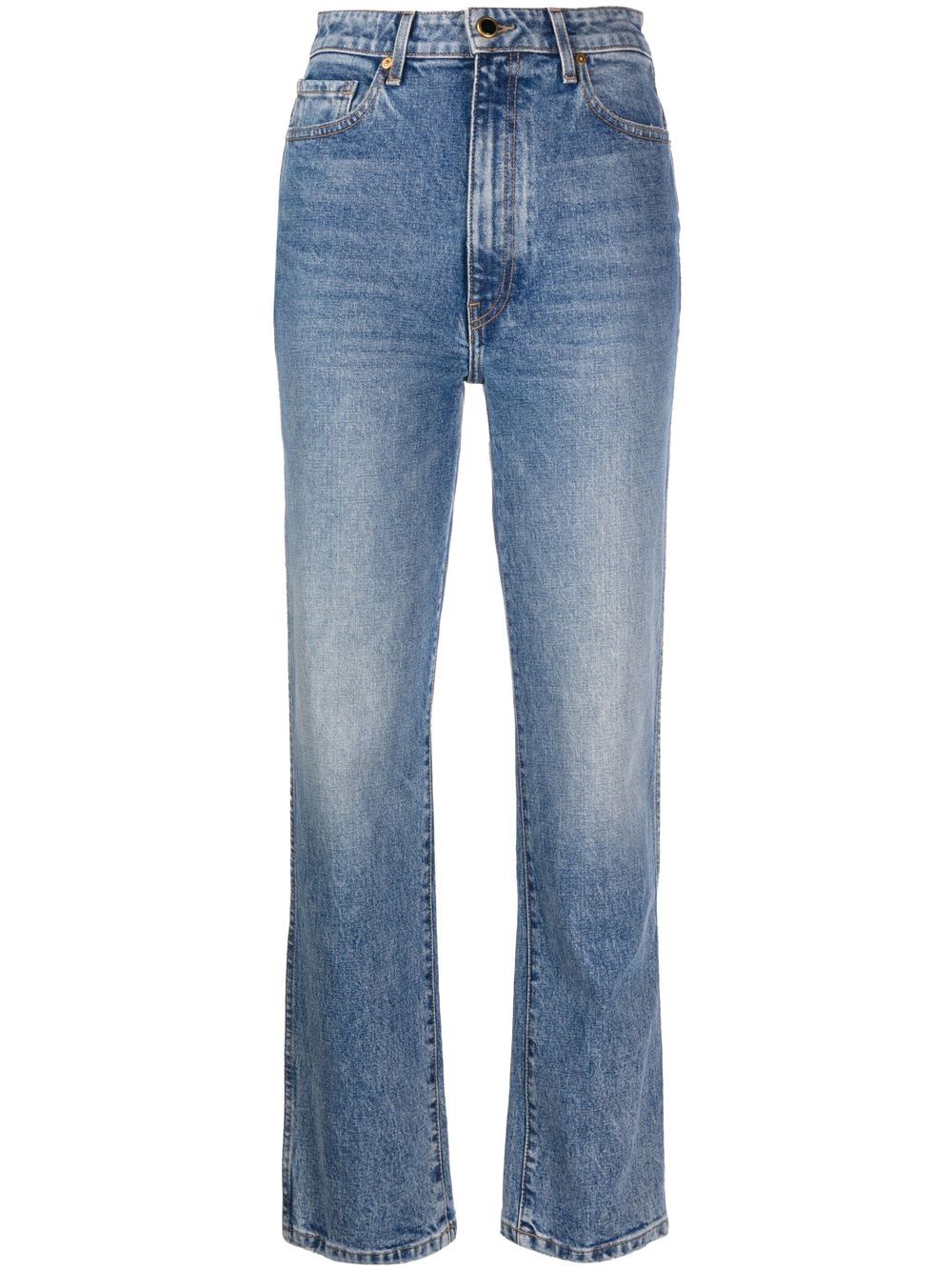 Jeans dritti Abigail in azzurro KHAITE - donna 