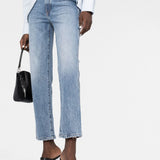Jeans dritti Abigail in azzurro KHAITE - donna 