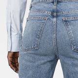 Jeans dritti Abigail in azzurro KHAITE - donna 