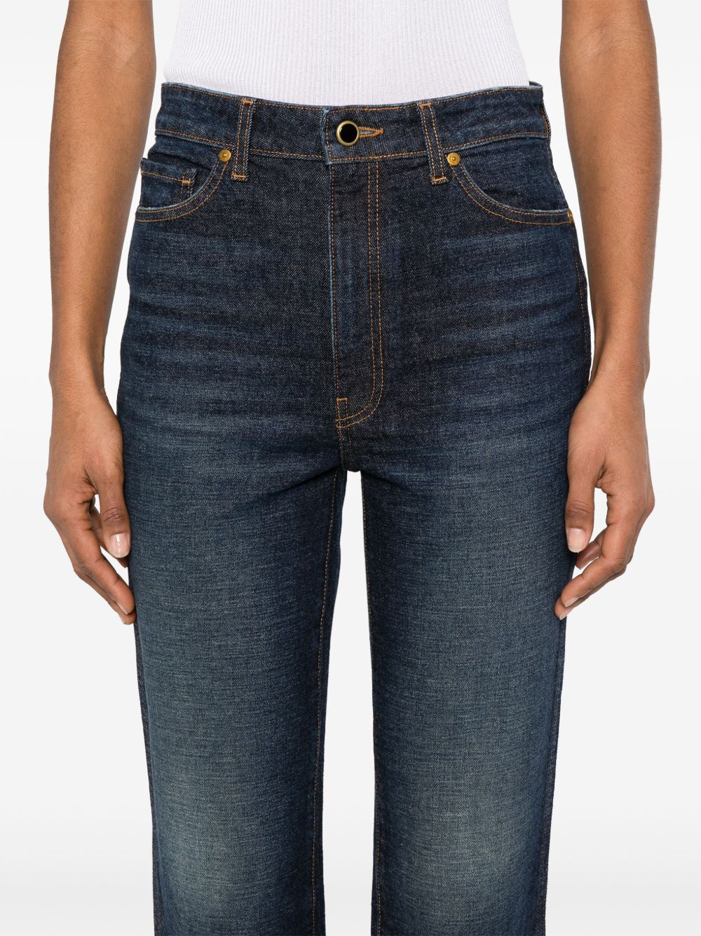 Jeans dritti Abigail in blu Khaite - donna 