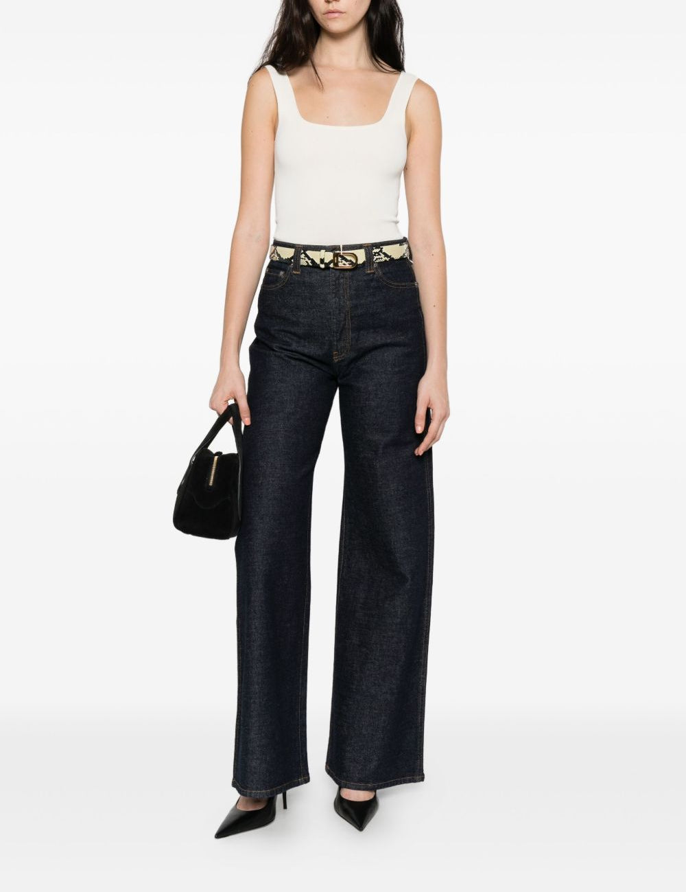 Jeans Dane a gamba ampia in blu Khaite - donna 