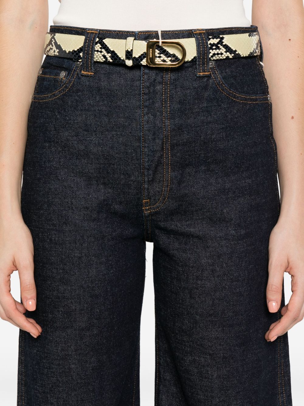 Jeans Dane a gamba ampia in blu Khaite - donna 