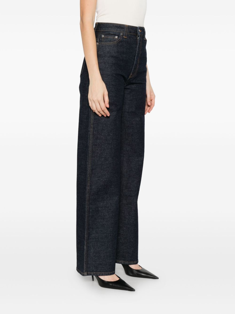 Jeans Dane a gamba ampia in blu Khaite - donna 