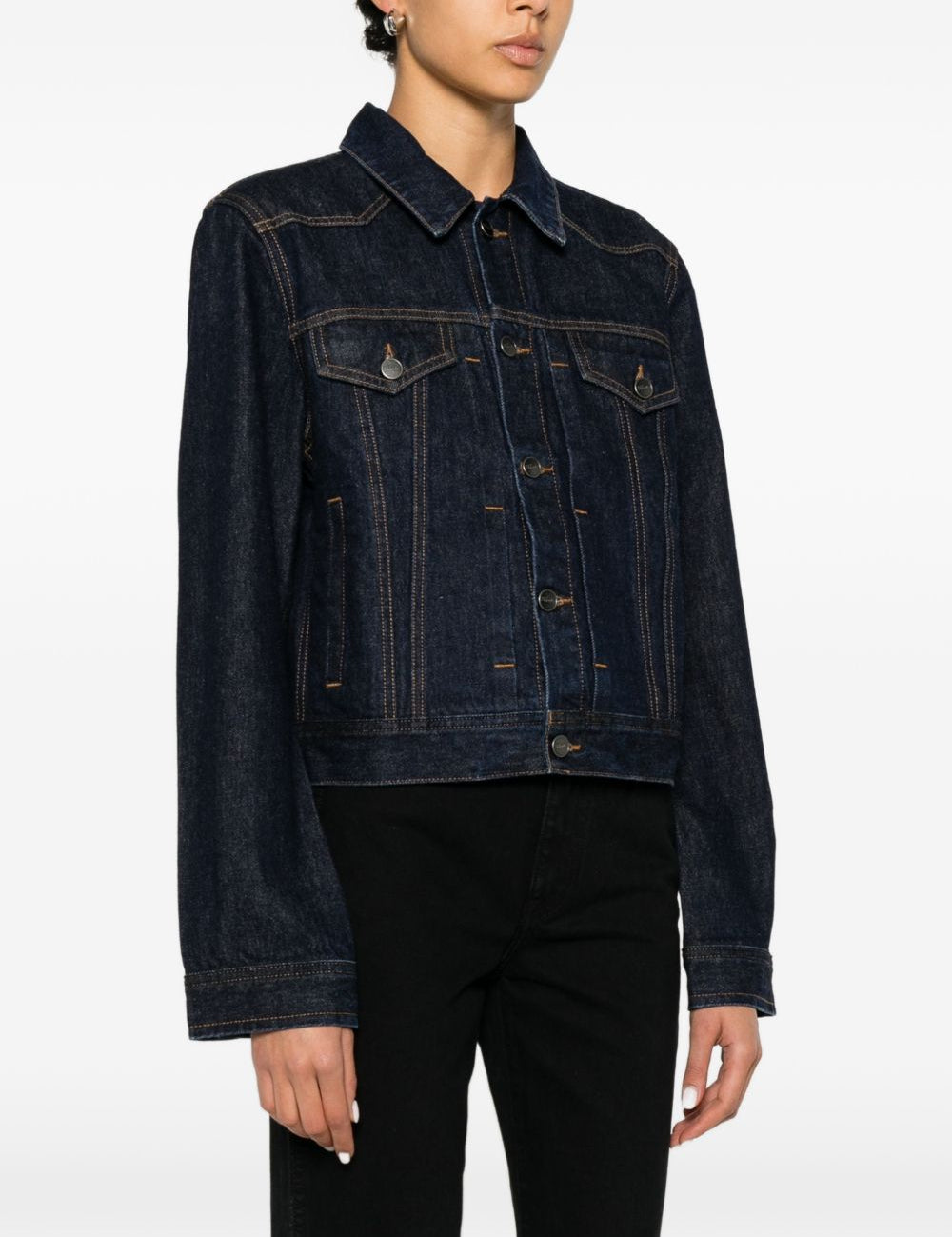 Giacca augustine in denim blu Khaite - donna 