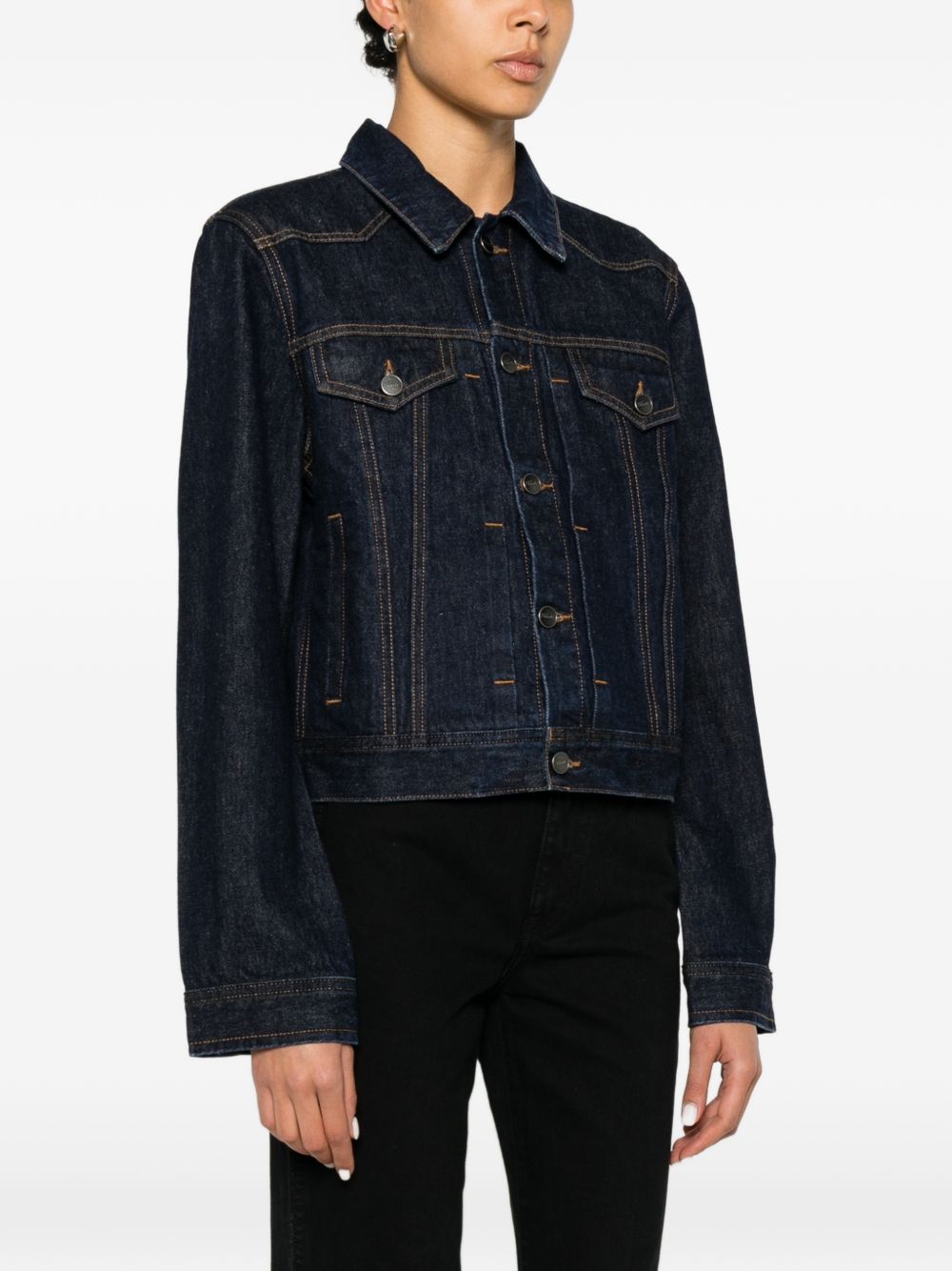 Giacca augustine in denim blu Khaite - donna 