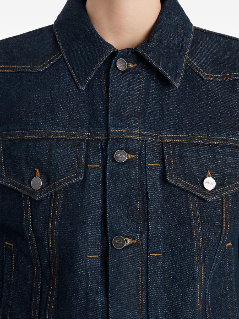 Giacca augustine in denim blu Khaite - donna 