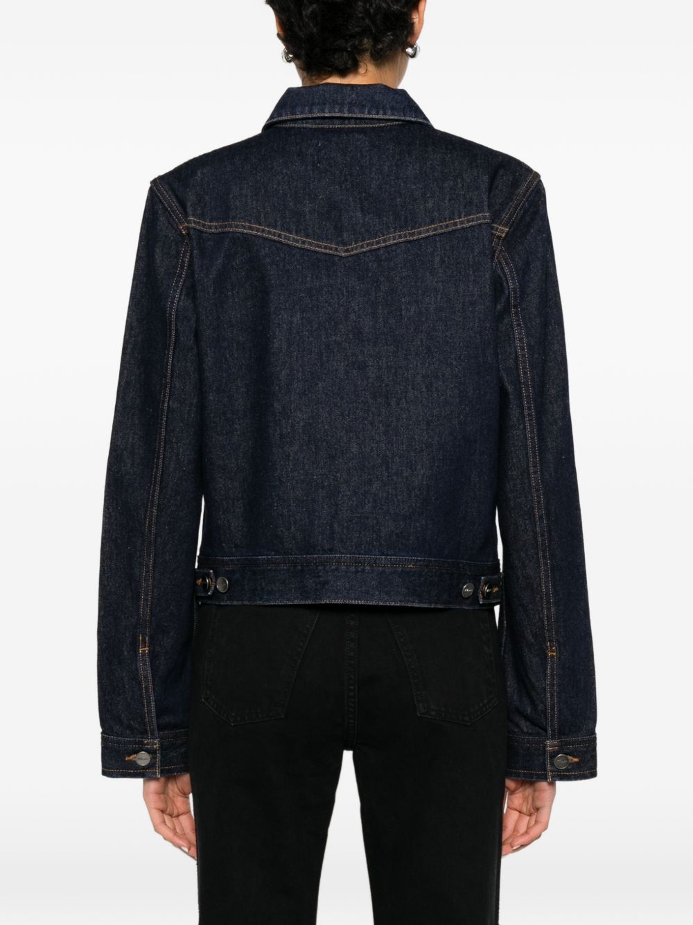 Giacca augustine in denim blu Khaite - donna 