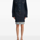 Giacca augustine in denim blu Khaite - donna 