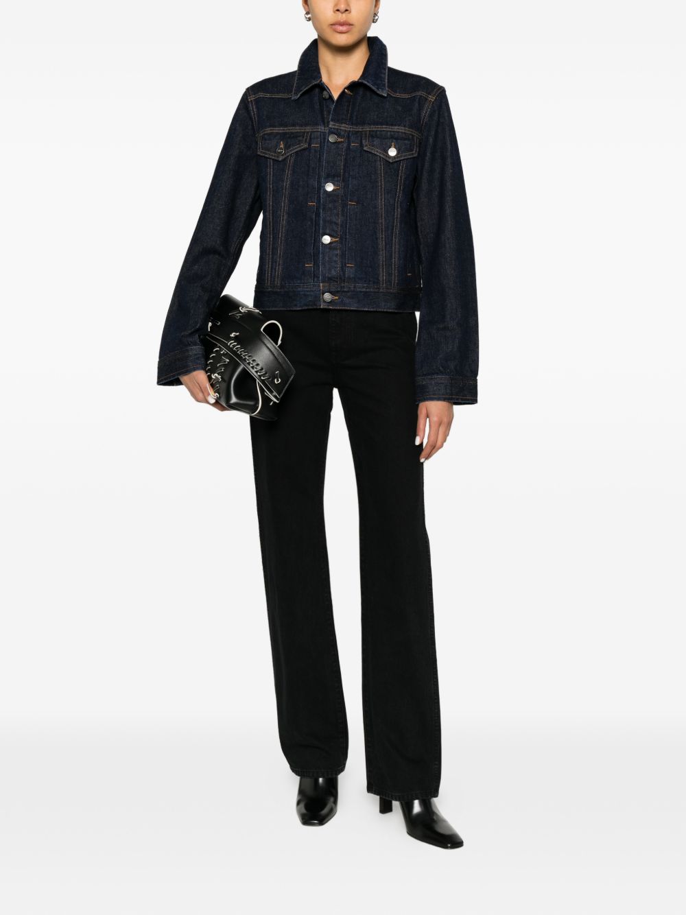 Giacca augustine in denim blu Khaite - donna 
