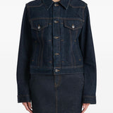 Giacca augustine in denim blu Khaite - donna 
