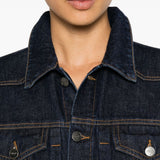 Giacca augustine in denim blu Khaite - donna 