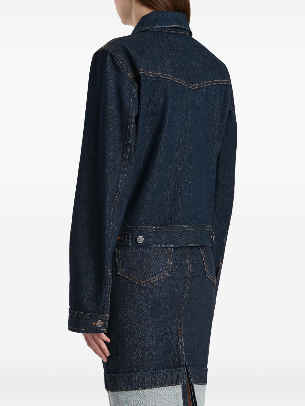 Giacca augustine in denim blu Khaite - donna 