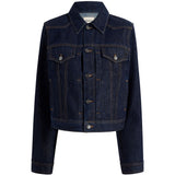 Giacca augustine in denim blu Khaite - donna 