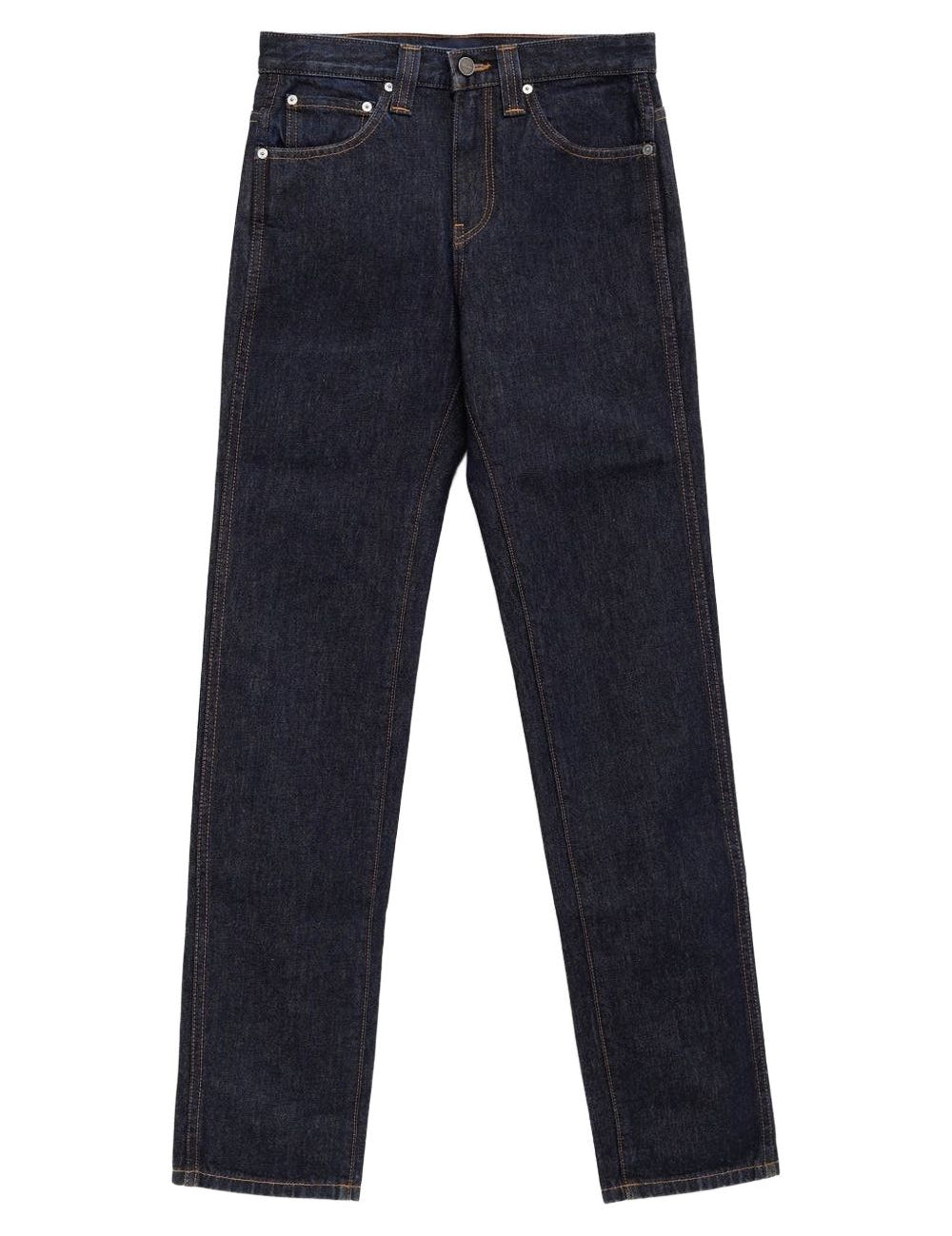 Jeans in denim con zip in blu Khaite - donna 