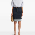 Top in lana lorelai in celeste con Khaite - donna 