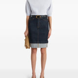 Top in lana lorelai in celeste con Khaite - donna 