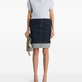 Top in maglia leni in celeste Khaite - donna 