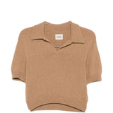 polo con collo Leni in beige Khaite - donna 