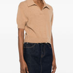 polo con collo Leni in beige Khaite - donna 
