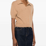 polo con collo Leni in beige Khaite - donna 