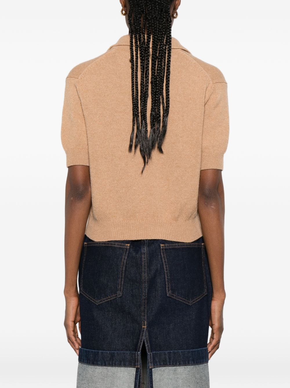 polo con collo Leni in beige Khaite - donna 