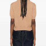 polo con collo Leni in beige Khaite - donna 