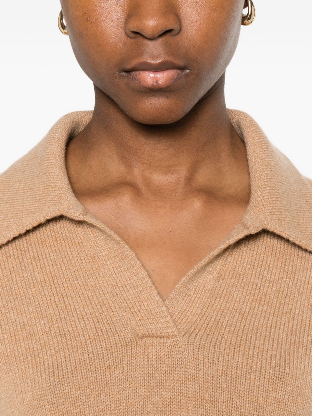 polo con collo Leni in beige Khaite - donna 