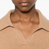polo con collo Leni in beige Khaite - donna 