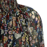 Blusa a fiori in nero Khaite - donna 