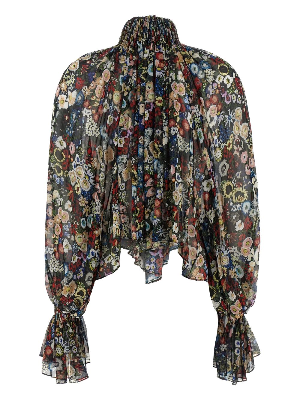 Blusa a fiori in nero Khaite - donna 