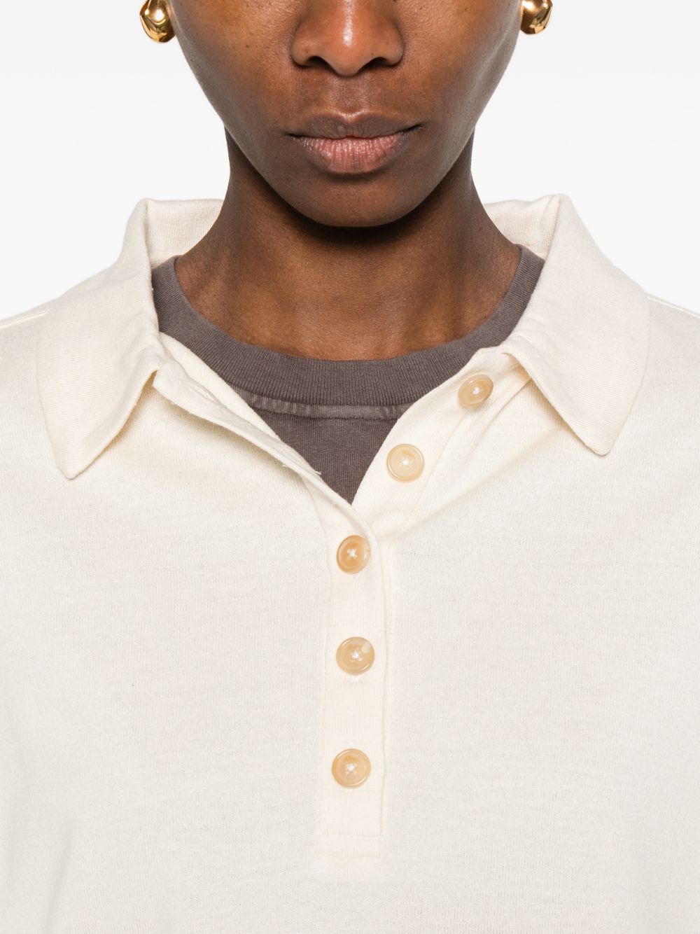 Polo Faithful in bianco Khaite - donna 