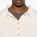 Polo Faithful in bianco Khaite - donna 