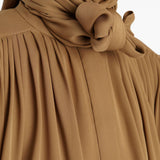 Blusa vali in seta in marrone Khaite - donna 