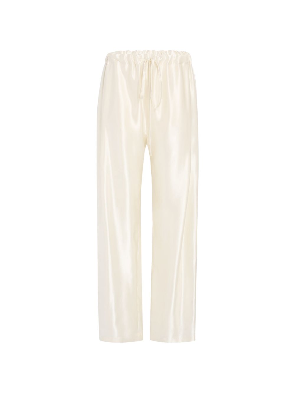 Pantaloni Rohen satinati in avorio Khaite - donna 