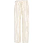 Pantaloni Rohen satinati in avorio Khaite - donna 
