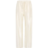 Pantaloni Rohen satinati in avorio Khaite - donna 