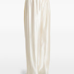 Pantaloni Rohen satinati in avorio Khaite - donna 