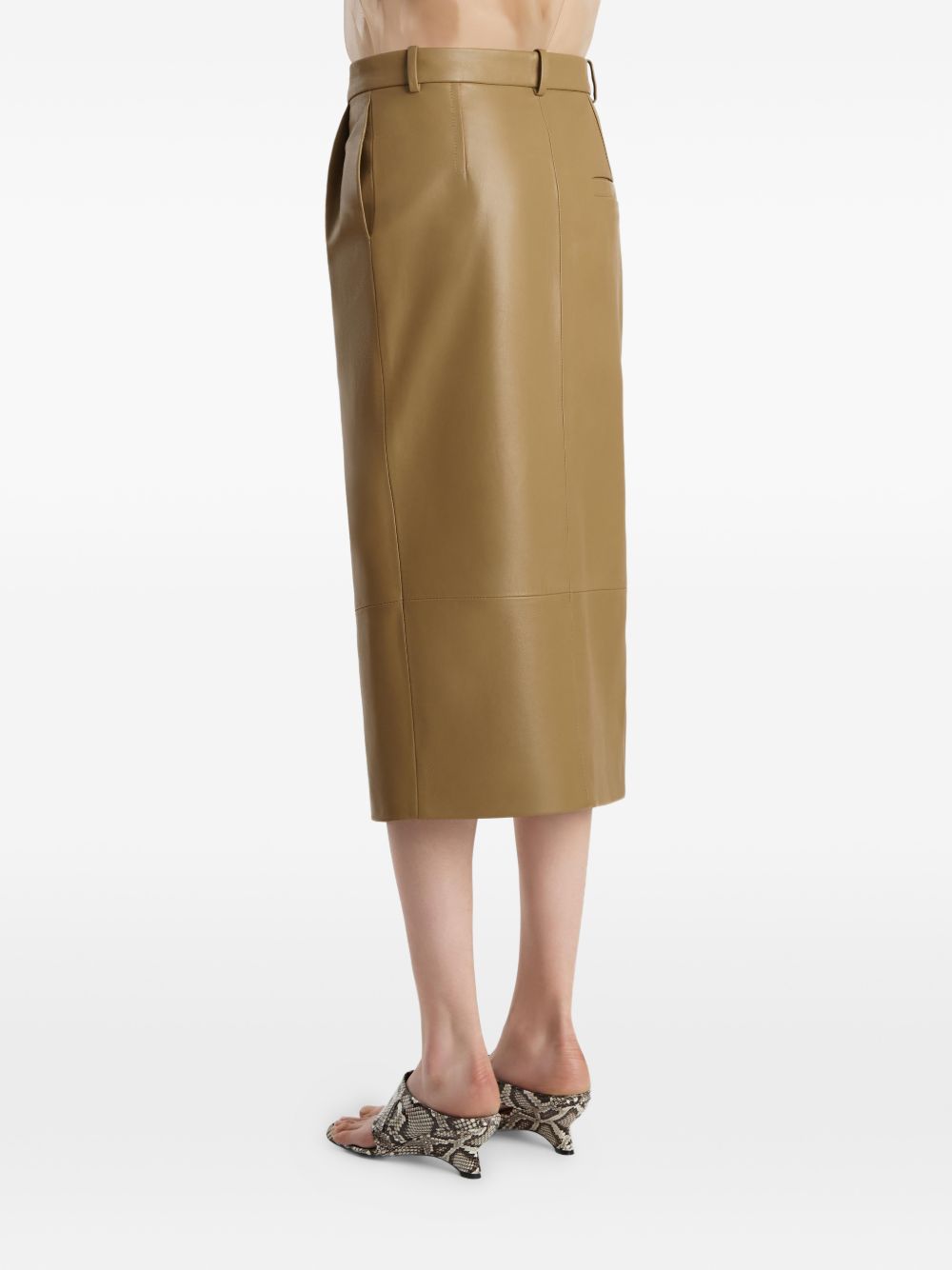 Gonna a matita Winton in marrone Khaite - donna 