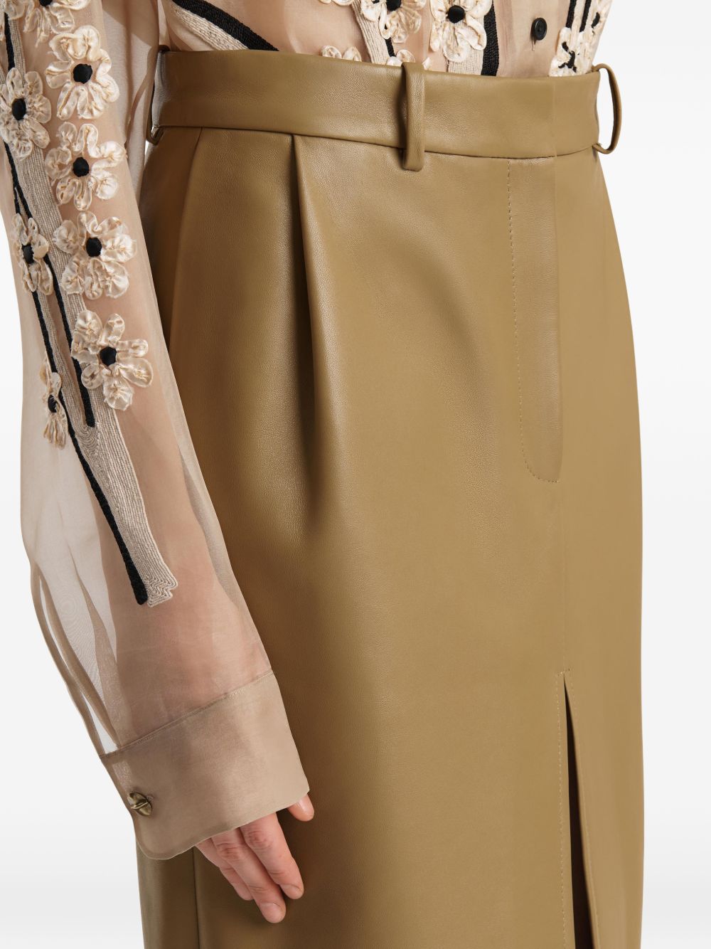 Gonna a matita Winton in marrone Khaite - donna 