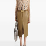 Gonna a matita Winton in marrone Khaite - donna 