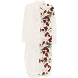 Abito con stampa floreale in crema Khaite - donna 