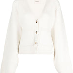 Cardigan in cashmere in avorio Khaite - donna 