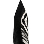 Stivali con stampa zebra in bianco e nero Khaite - donna 