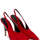 Decollete Bella In Suede in rosso Khaite - donna 