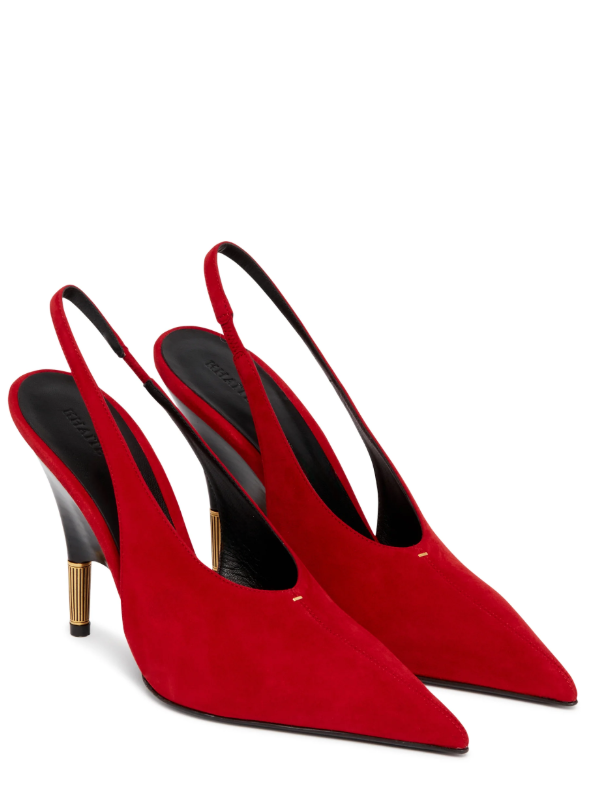 Decollete Bella In Suede in rosso Khaite - donna 