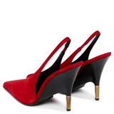 Decollete Bella In Suede in rosso Khaite - donna 